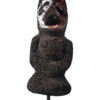 Totem de rang Vanuatu rare et authentique en bois de Cyathea (face)