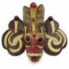 Petit masque Naga Raksha en bois Fin XXe Sri Lanka (face)