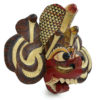 Petit masque Naga Raksha en bois Fin XXe Sri Lanka (3/4)