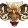 Petit masque Naga Raksha en bois Fin XXe Sri Lanka (dessus)