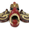 Petit masque Naga Raksha en bois Fin XXe Sri Lanka (dessous)