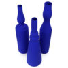 Trois vases Morandi bleu Klein IKB Design italien Collection Exclusive (dessus 3/4)