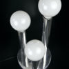 Lampe Space Age design italien en aluminium poli Années 70 (dessus 3/4)