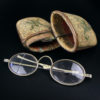 Étui à lunettes chinois en galuchat bois cuivre Paire de lunettes XIX (3/4)