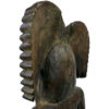 Importante statue Kū ka’ili moku ancienne en bois lourd Hawaii (dos 3/4)