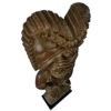 Importante statue Kū ka’ili moku ancienne en bois lourd Hawaii (dessus 3/4)