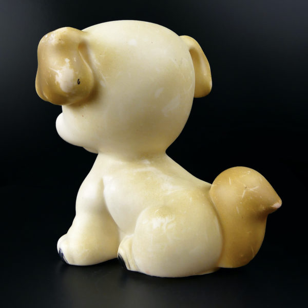 Lot de 5 jouets Animaux en caoutchouc pouets Années 70 (chien assis)