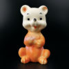 Lot de 5 jouets Animaux en caoutchouc pouets Années 70 (ours assis)