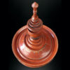 Grand offertoire birman Hsun-ok bambou tourné laqué rouge Myanmar (dessus)
