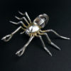 Broche pendentif Araignée nacre et argent 925 (3/4)