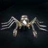 Broche pendentif Araignée nacre et argent 925 (face)