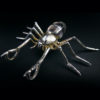 Broche pendentif Araignée nacre et argent 925 (3/4)