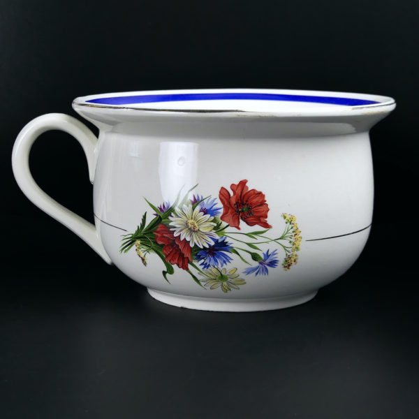 Pot de mariée ancien de la faïencerie de Orchies Moulin des Loups XIXe (dos)