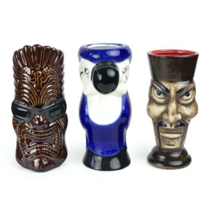 Set de 3 mugs collectors Tiki Soul Céramiques de collection (face)