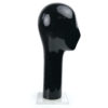 Marotte noire design sur socle Plexiglas Style Brancusi (profil)