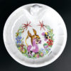 Petite assiette chauffante ancienne en porcelaine de Limoges (dessus)