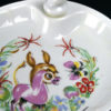 Petite assiette chauffante ancienne en porcelaine de Limoges (détail)