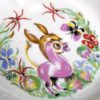 Petite assiette chauffante ancienne en porcelaine de Limoges (détail)