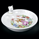 Petite assiette chauffante ancienne en porcelaine de Limoges (3/4)