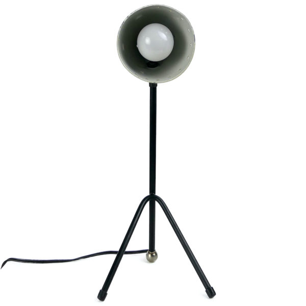 Lampe Pinocchio Busquet jaune et noir des années 50 (face)