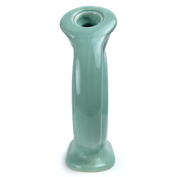 Carafe toroïdale en céramique bleu vert type céladon Années 70 (dos)