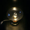 Grande lampe globe Space Age UFO Design allemand 70 (allumée dessus)