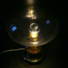 Grande lampe globe Space Age UFO Design allemand 70 (allumée dessus)