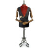 Grand buste de mannequin masculin STOCKMAN PARIS fin XIXe sur trépied (face)