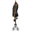 Grand buste de mannequin masculin STOCKMAN PARIS fin XIXe sur trépied (profil)