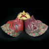 Trois masques Topeng traditionnels javanais Wayang Topeng Java Bali (profil)