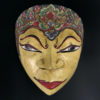 Trois masques Topeng traditionnels javanais Wayang Topeng Java Bali (face jaune)