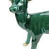 Faon biche en céramique verte et dorée des années 60 (détail)