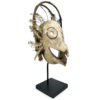 Grand masque Esprit Oiseau céphalomorphe style Yupik sur pied (3/4)