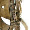 Grand masque Esprit Oiseau céphalomorphe style Yupik sur pied (détail)