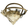 Grand masque Esprit Oiseau céphalomorphe style Yupik sur pied (dessus)