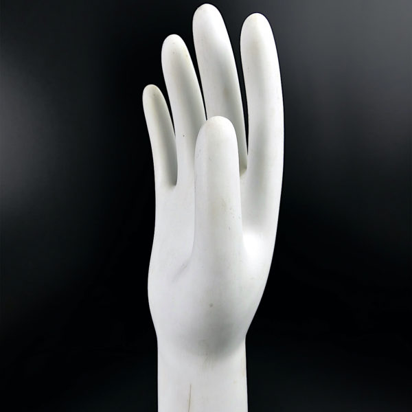 Moule industriel en biscuit gant d'immersion Taille 8 Années 80 (détail)