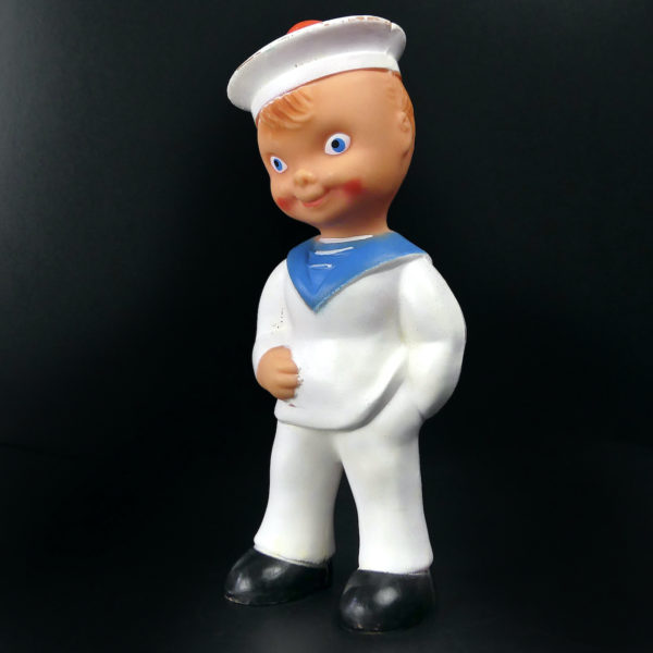 Petit matelot Delacoste blanc vintage en caoutchouc 70 (3/4)