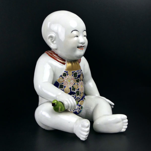 Porcelaine Bébé Arita ancienne peinte à la main Période Meiji Japon (3/4)
