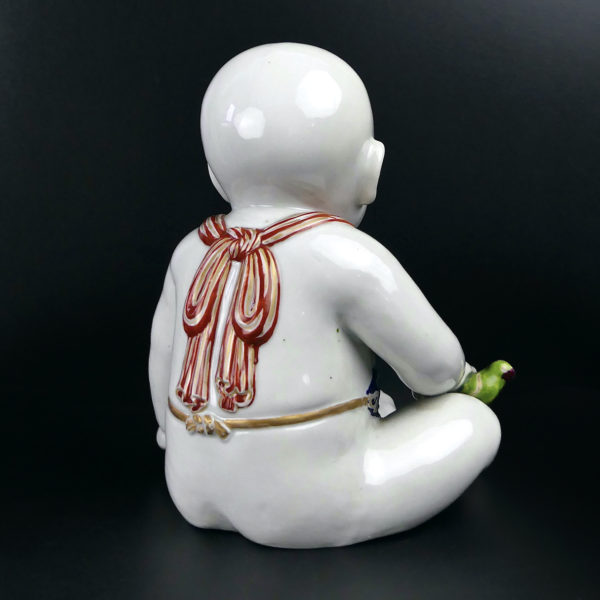 Porcelaine Bébé Arita ancienne peinte à la main Période Meiji Japon (3/4 dos)