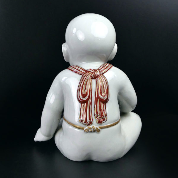 Porcelaine Bébé Arita ancienne peinte à la main Période Meiji Japon (dos)