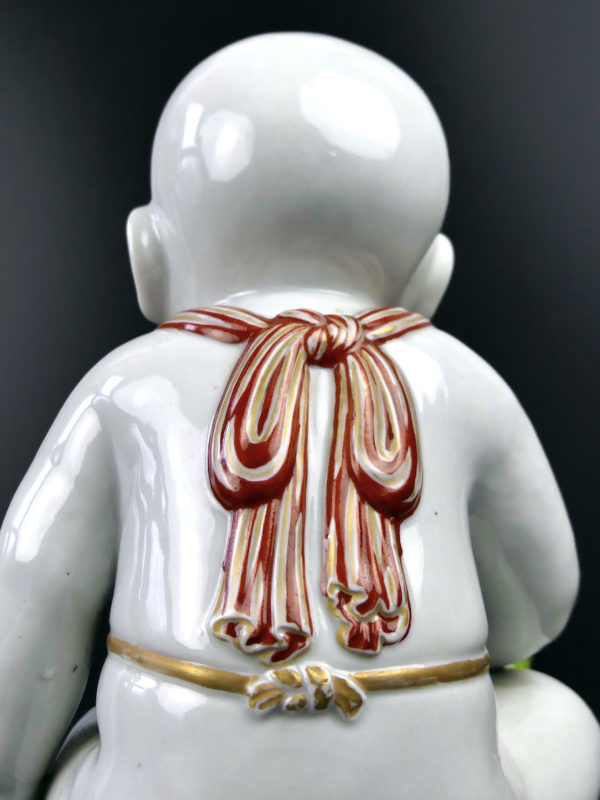 Porcelaine Bébé Arita ancienne peinte à la main Période Meiji Japon (détail)