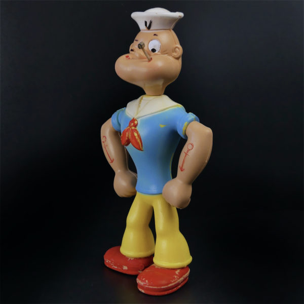 Jouet Popeye The Sailor Man articulé collector en plastique peint USA Mi-XXe (3/4)
