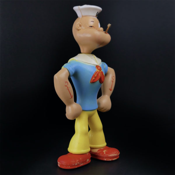 Jouet Popeye The Sailor Man articulé collector en plastique peint USA Mi-XXe (3/4)