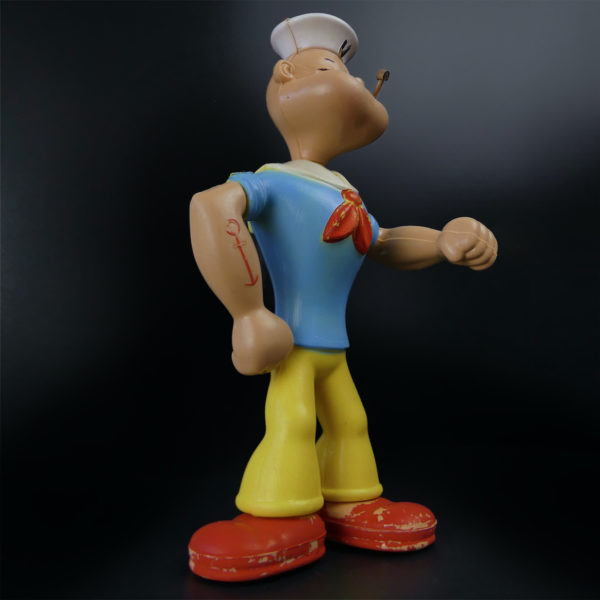 Jouet Popeye The Sailor Man articulé collector en plastique peint USA Mi-XXe (3/4)