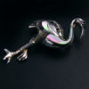 Broche pendentif ibis en nacre d'ormeau et argent Bijou fantaisie (3/4)