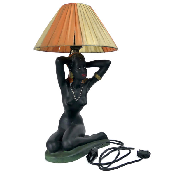 Lampe érotique femme africaine des années 1950 déco rétro vintage (3/4)