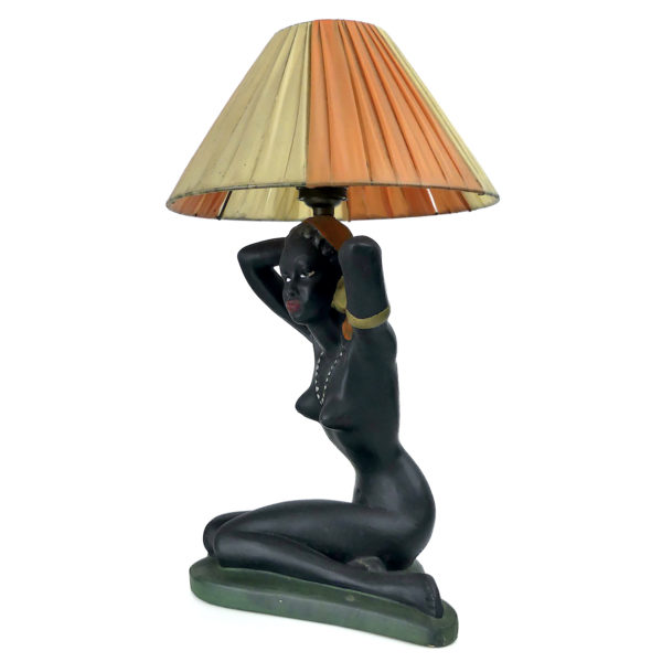 Lampe érotique femme africaine des années 1950 déco rétro vintage (3/4)
