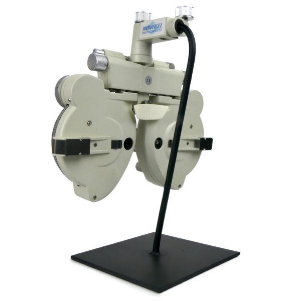 Réfracteur ophtalmique vintage sur socle NOVACEL Instruments France (3/4 dos)