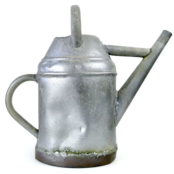 Arrosoir en zinc ancien - Début XXe - Art populaire - France (profil)