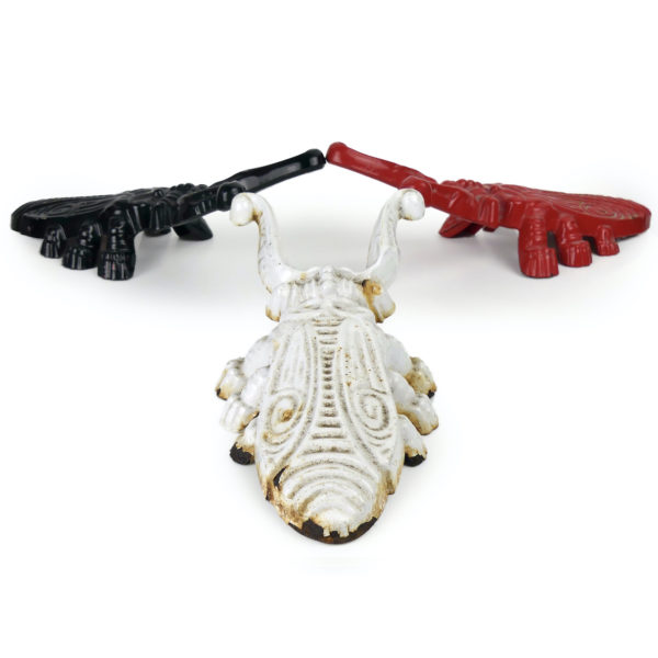 3 tires-bottes scarabées anciens en fonte France Déco rétro (3/4)